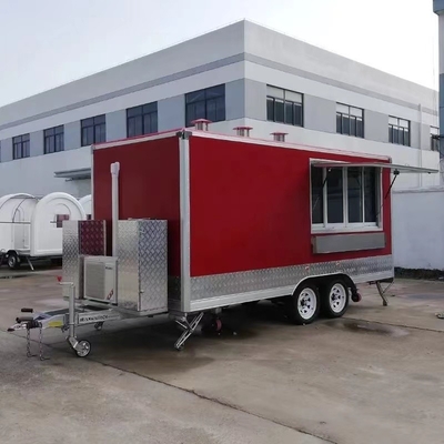 Casa mobile convenientemente attrezzata Cottage Food Snack Tow Trailer con bagno e letto