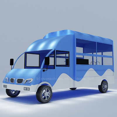 Più pratico fast food snack catering furgone elettrico mobile per prodotti lattiero-caseari