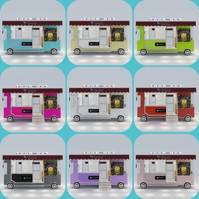 Apparecchiature per il tempo libero Fast food Electric Mobile Snack Beverage Catering Van Truck Trailer Kiosk Cart
