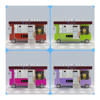 85 chilometri all'ora Macchine Funzione Tempo libero Fast food Attrezzature Mobile Catering Van Trailer
