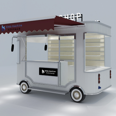 Universal Electric Mobile Commodity Shop Van Truck Cart rimorchio Acciaio galvanizzato