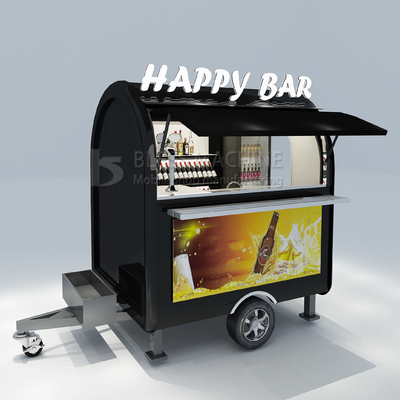 2022 Electric Mobile Iced Fresh Beer Wine Cocktail Drink Bar Van Trailer per i clienti