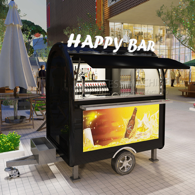 2022 Electric Mobile Iced Fresh Beer Wine Cocktail Drink Bar Van Trailer per i clienti