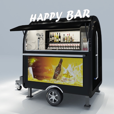 2022 Electric Mobile Iced Fresh Beer Wine Cocktail Drink Bar Van Trailer per i clienti