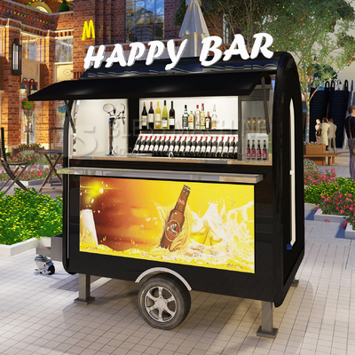 2022 Electric Mobile Iced Fresh Beer Wine Cocktail Drink Bar Van Trailer per i clienti