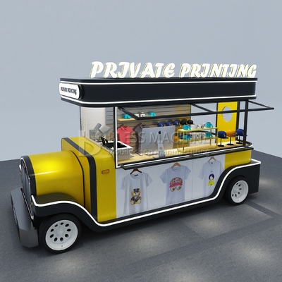 2022 Mobile T-shirt Hat Cup Hot Stamping e Stampa Shop Truck Trailer per la stampa