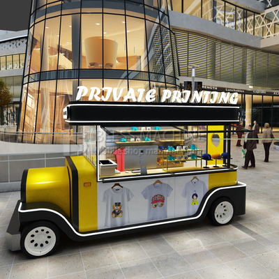 2022 Mobile T-shirt Hat Cup Hot Stamping e Stampa Shop Truck Trailer per la stampa