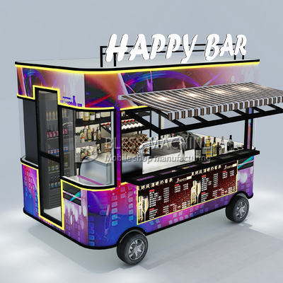 2022 Electric Mobile Wine Cocktail Drink Bar Van Truck Trailer Cart e personalizzato