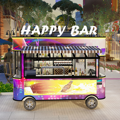 2022 Electric Mobile Wine Cocktail Drink Bar Van Truck Trailer Cart e personalizzato