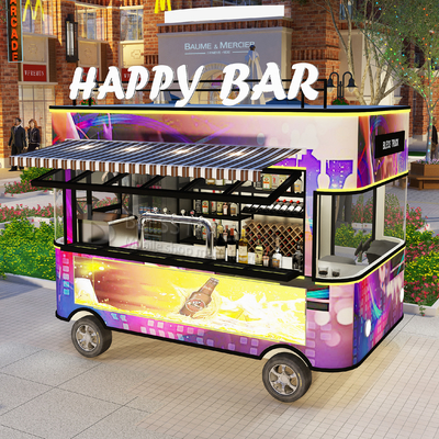 2022 Electric Mobile Wine Cocktail Drink Bar Van Truck Trailer Cart e personalizzato