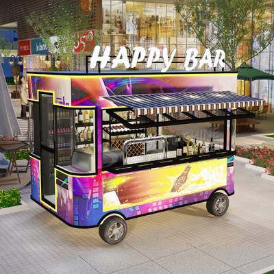 2022 Electric Mobile Wine Cocktail Drink Bar Van Truck Trailer Cart e personalizzato