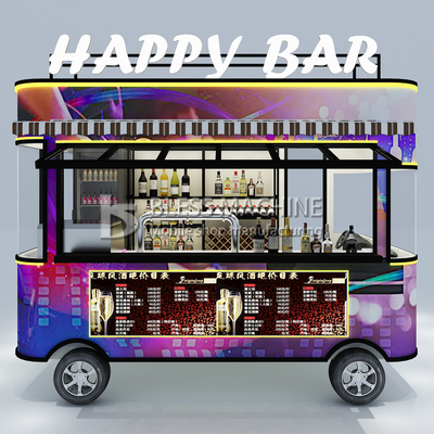2022 Electric Mobile Wine Cocktail Drink Bar Van Truck Trailer Cart e personalizzato
