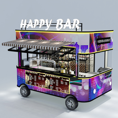 2022 Electric Mobile Wine Cocktail Drink Bar Van Truck Trailer Cart e personalizzato