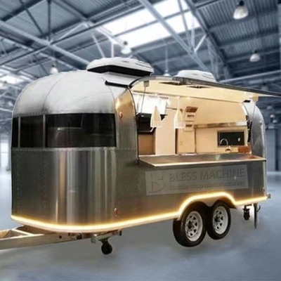2022 Rimorchio mobile elettrico in acciaio inossidabile con lunghezza personalizzata per cocktail bar per cocktail di vino