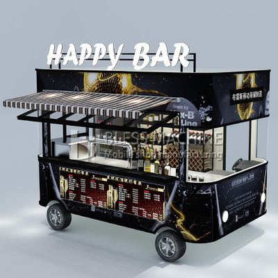 110v/220v Electric Mobile Wine Cocktail Drink Bar Van Truck Trailer Cart per le aziende agricole 2022