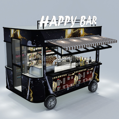 110v/220v Electric Mobile Wine Cocktail Drink Bar Van Truck Trailer Cart per le aziende agricole 2022
