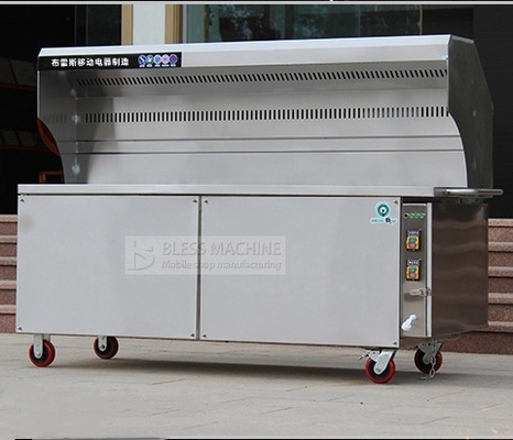 Carrozzina per barbecue senza fumo a 4 ruote con supporto tecnico video e garanzia commerciale