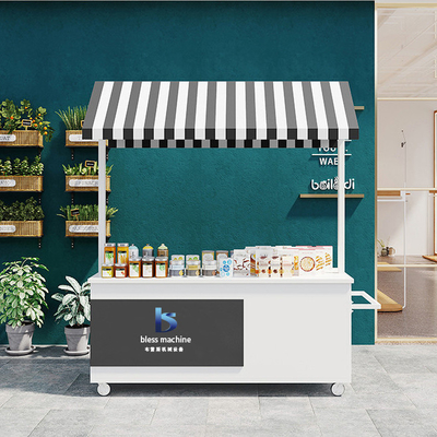 4 ruote multifunzionale mobile stand merci carrello a mano per il moderno outlet elegante