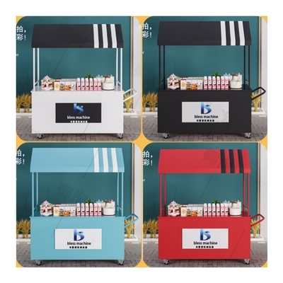 4 ruote multifunzionale mobile stand merci carrello a mano per il moderno outlet elegante