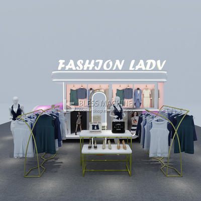 Lunghezza personalizzata 1500kg Mobile abbigliamento da donna abbigliamento furgone carrello rimorchio per outlet