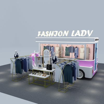 Lunghezza personalizzata 1500kg Mobile abbigliamento da donna abbigliamento furgone carrello rimorchio per outlet