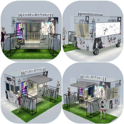 Lunghezza personalizzata 1500kg Mobile abbigliamento da donna abbigliamento furgone carrello rimorchio per outlet