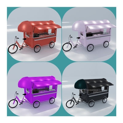 Multipurpose Mobile Fast Food Snack Beverage Pedal Bicicletta Triciclo per Snack Food 2022