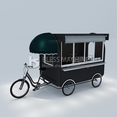 2022 Outlet Multipurpose Mobile Fast Food Snack Beverage Beverages Pedal Bicicletta Triciclo