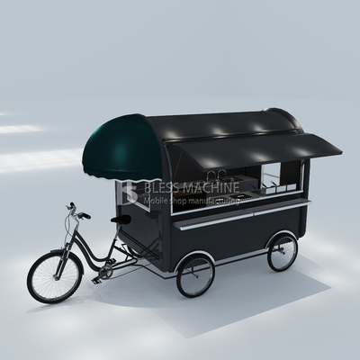 2022 Outlet Multipurpose Mobile Fast Food Snack Beverage Beverages Pedal Bicicletta Triciclo