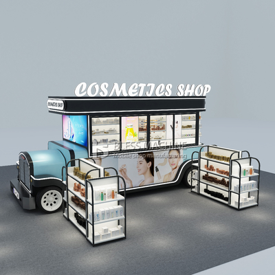 2023 Cosmetici elettrici mobili personalizzati Prodotto di trucco cura della pelle Cartolina di boutique trailer
