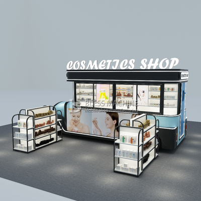 2023 Cosmetici elettrici mobili personalizzati Prodotto di trucco cura della pelle Cartolina di boutique trailer