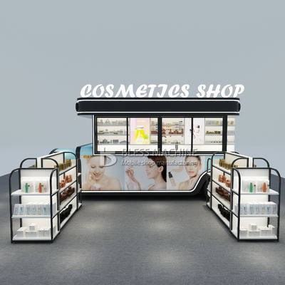 2023 Cosmetici elettrici mobili personalizzati Prodotto di trucco cura della pelle Cartolina di boutique trailer