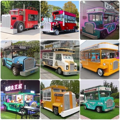 2023 Cosmetici elettrici mobili personalizzati Prodotto di trucco cura della pelle Cartolina di boutique trailer