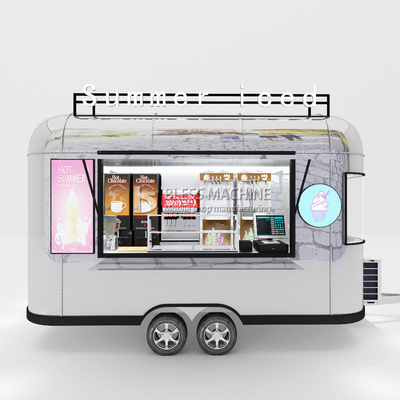 Outlet Mobile Ice Cream Beverage Food Snack Van Trailer Boutique con capacità di 1000 kg
