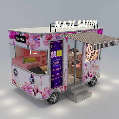 Salone manicure elettrico mobile per unghie Camion trailer Cart 2023 Arrivo caldo da Outlet