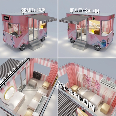 Salone manicure elettrico mobile per unghie Camion trailer Cart 2023 Arrivo caldo da Outlet