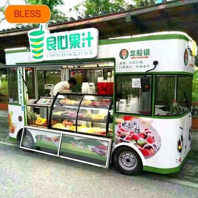1000 kg 220V/50HZ carrello di cibo in argento con bagno e frigorifero