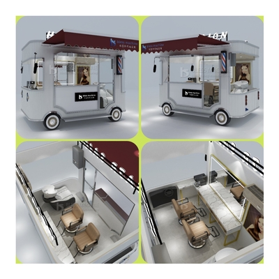 2023 Electric Mobile Hair Salon Barber Shop Van Truck Trailer Boutique Cart per la casa