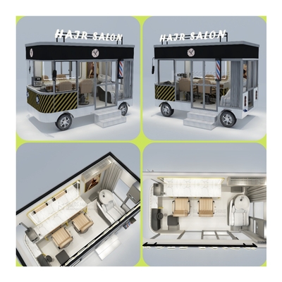 2023 Electric Mobile Hair Salon Barber Shop Van Truck Trailer Boutique Cart per la casa