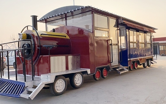 Style Treno Scenery Food Truck Food Trike mobile per la garanzia del commercio e le vendite all'aperto