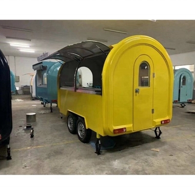 3500W e Customisable Domestic Village Hot Dog Cart con Fryer Food Street Vending Kiosk