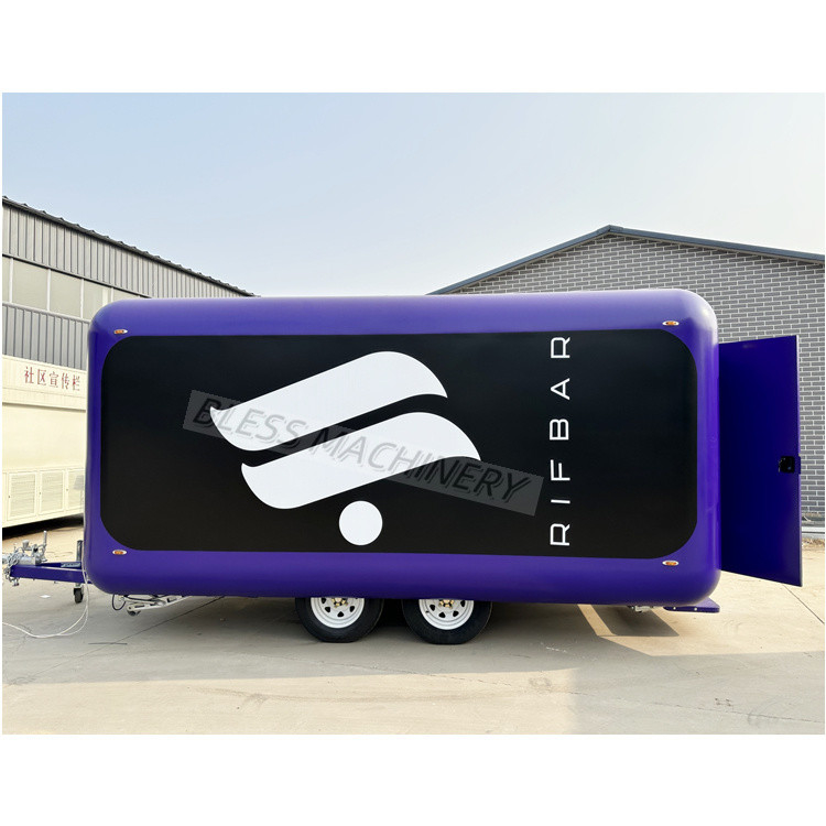 Vintage Electric Pizza Drive Mobile Food Truck Trailer Completamente attrezzato per la frutta negli Stati Uniti