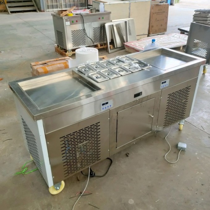 Macchina per gelati fritti con dimensioni di 480 mm e dimensioni di 1650 * 560 * 780 mm