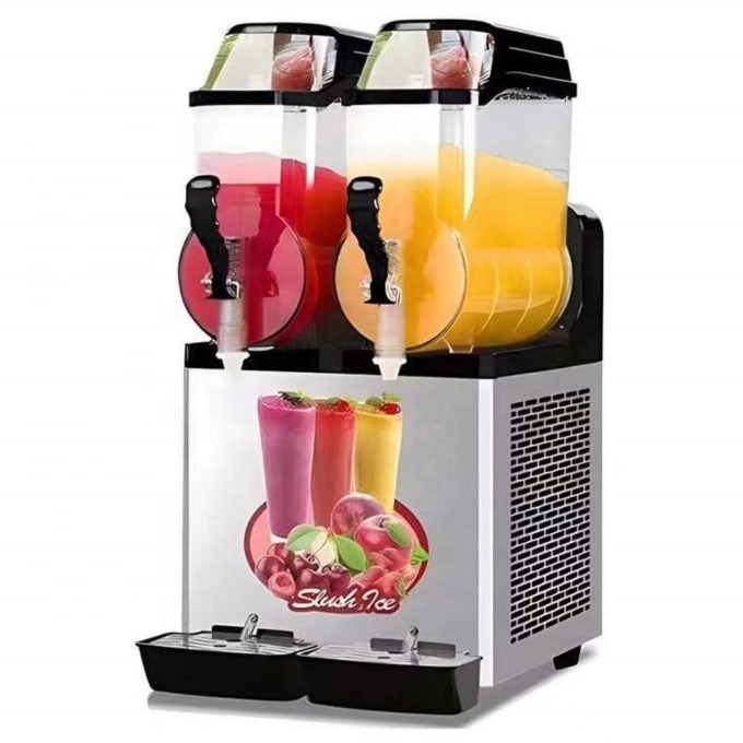 580w Capacità 15L-75L Ice Cream Cart Ice Slush Cart