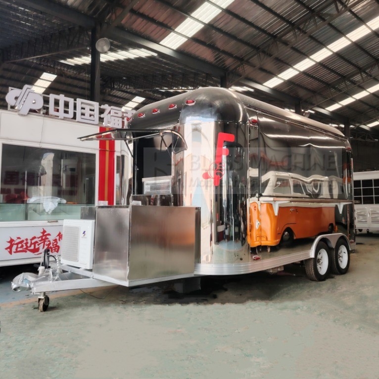 40 chilometri all'ora Mobile Sales Trailer per snack Fast food bevande gelato caffè latte tè