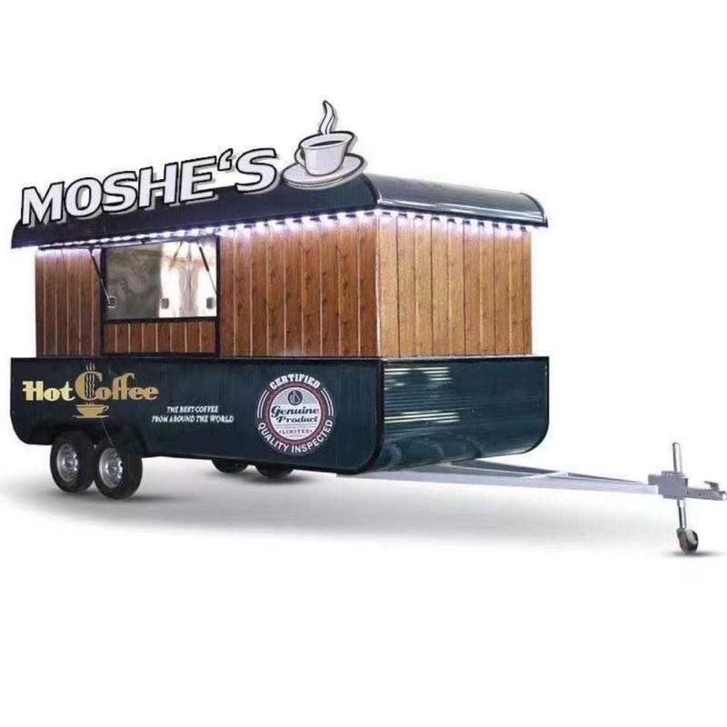 Design Silver Snack Food Trailer per la vendita di chioschi di fast food negli Stati Uniti