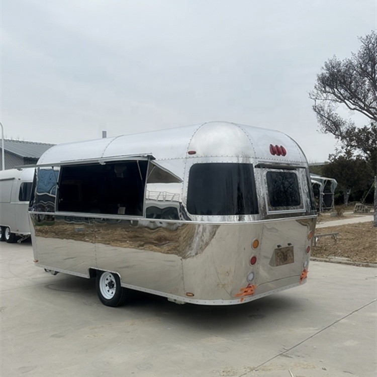 110v/220v Cucina mobile Airstream personalizzata completamente attrezzata per Hot Dog Fast Food Trailers