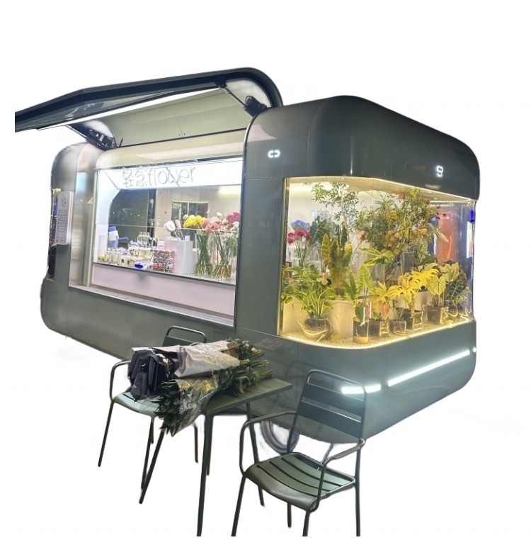 Mobile Airstream Ice Cream Coffee Food Trailer personalizzato per camion di fast food all'aperto
