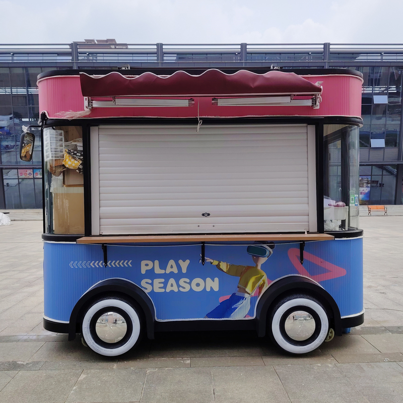 3.0kw elettrico mobile fast food snack bevande gelato catering rimorchio camion carrello chiosco