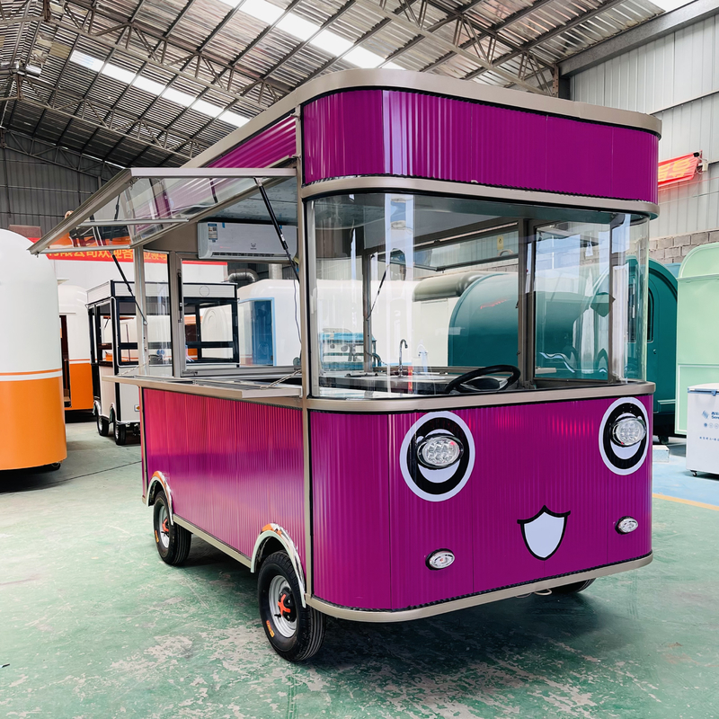Camionetto elettrico per bevande a base di pollo fritto, gelato, latte, tè, cibo